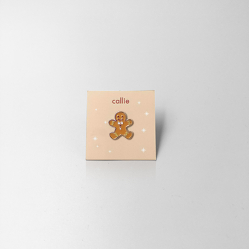 Enamel Pin- Gingerbread Man